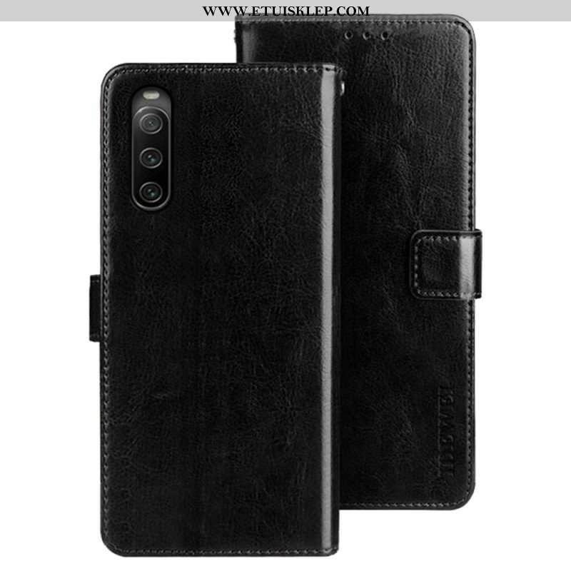 Etui Folio do Sony Xperia 10 IV Imitacja Skóry Idewei